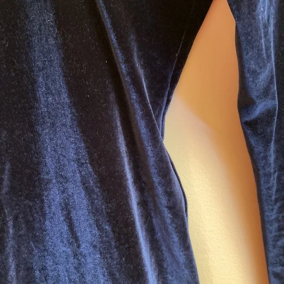 “American Apparel.”90’s Chic, Blue Velvet Dress, Size Small - Picture 3 of 5